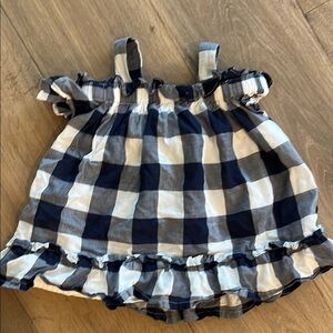 12-18 navy and white Janie & jack checkered dress